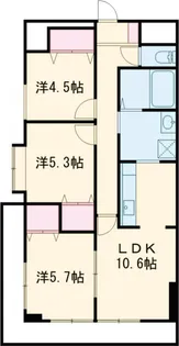 フォレストウインド【201号室】の間取り