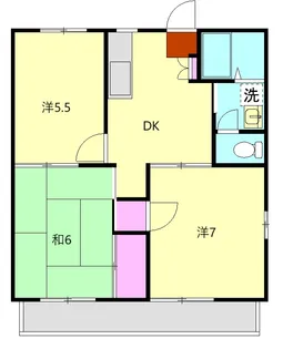 パディ足柄B【201号室】の間取り
