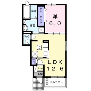 モスト【1階】の間取り