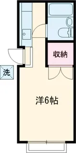 ヴィラシックスティーン【202号室】の間取り