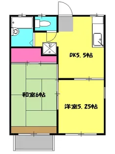 ハイツサンライズ【202号室】の間取り