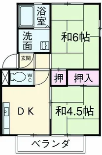 池嶋ハイツ【201号室】の間取り