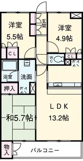 セントヒルズ西船橋【4階】の間取り