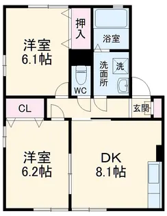シェル・アジュール【105号室】の間取り