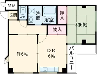 メゾン野添【402号室】の間取り