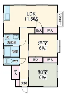 コーポたかはし【201号室】の間取り