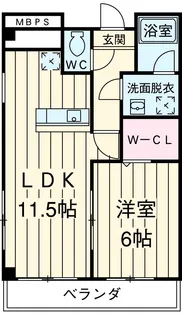 プリステージュ【303号室】の間取り