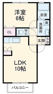 グリーンヒルズD棟【3階】の間取り
