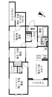 ヴェルデルークス美鷹【3階】の間取り