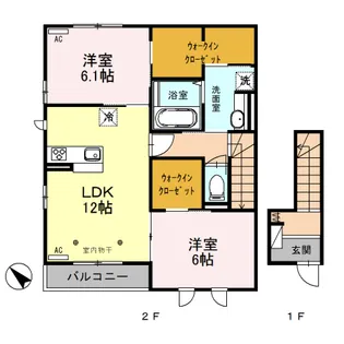 シンセリーテ Ⅰ【2階】の間取り