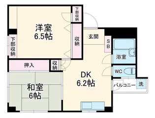 パスカル末広【301号室】の間取り
