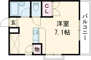 オーブドゥ松葉【103号室】の間取り