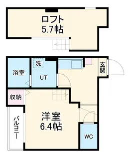 Cathbharr 車道【205号室】の間取り