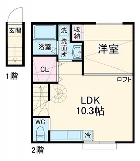 ティアラ浦安A棟【205号室】の間取り