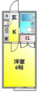 パークプレイス(北棟)【203号室】の間取り