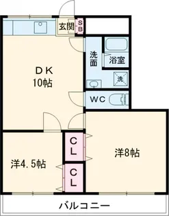 東和マンション【2階】の間取り
