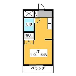 第二ビューハイツ兄山【6階】の間取り