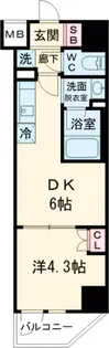 ハーモニーレジデンス山手サウス大塚【6階】の間取り