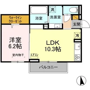 山五ヒルズ【3階】の間取り