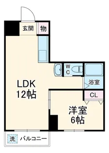 山弘ビル【401号室】の間取り