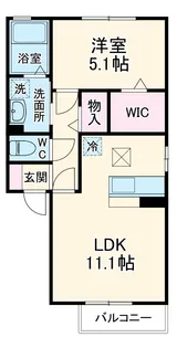 Raffine・幸【1階】の間取り