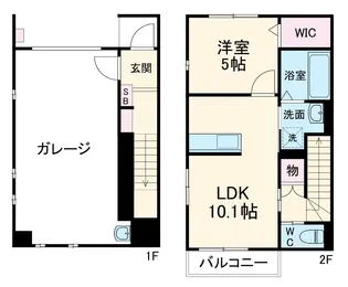 eterfort B棟【1階】の間取り