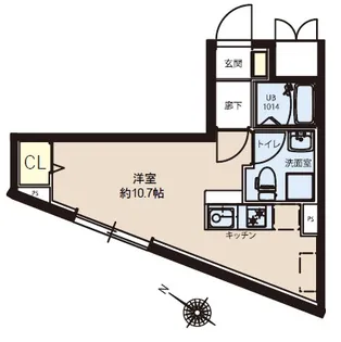 レピュア竹ノ塚レジデンス【1階】の間取り