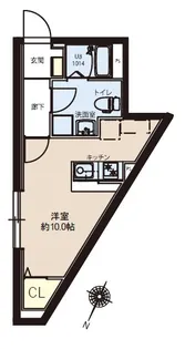 レピュア竹ノ塚レジデンス【3階】の間取り