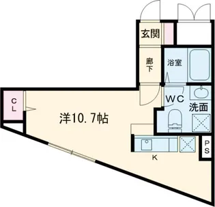 レピュア竹ノ塚レジデンス【3階】の間取り