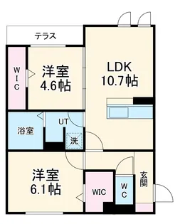 グリーヴィラ柱曙【1階】の間取り
