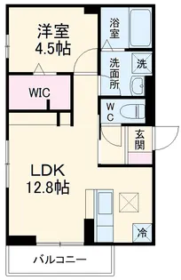 サンベルテ竹越【203号室】の間取り