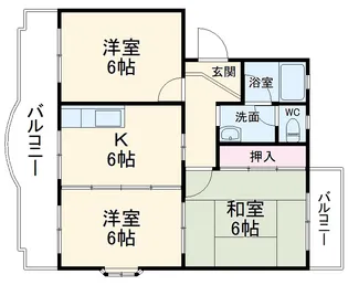 メゾンドアーシアンⅡ【3階】の間取り