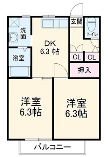 フジハイツ【203号室】の間取り