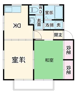 ビラマーサーB【102号室】の間取り