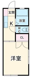 ハイツ伊奈【202号室】の間取り