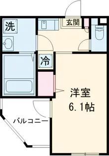 MELDIA船堀Ⅱ【1階】の間取り