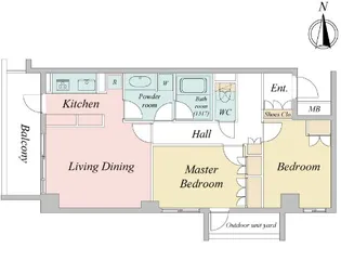 JMFレジデンス赤羽志茂【2階】の間取り