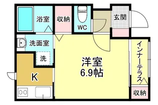 Placide【1階】の間取り