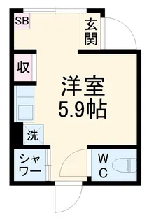 ハートコート東白楽【1階】の間取り