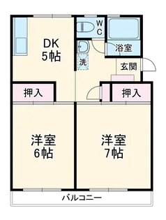 ハイツヒノモトB【104号室】の間取り