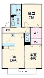 メルベーユK【1階】の間取り