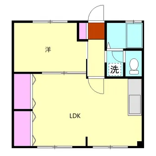稲荷森マンション【102号室】の間取り