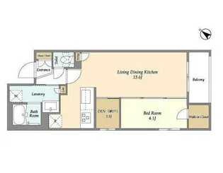 アジュールテラス目黒祐天寺【3階】の間取り