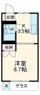 コーポ山口【1階】の間取り
