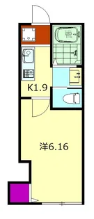 シエル蛍田【1階】の間取り