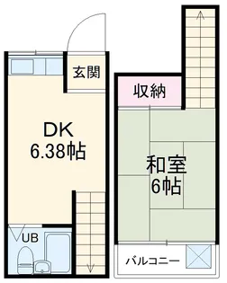 フラット白山第一【204号室】の間取り
