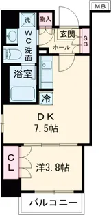 パークアクシス大塚サウスレジデンス【1階】の間取り