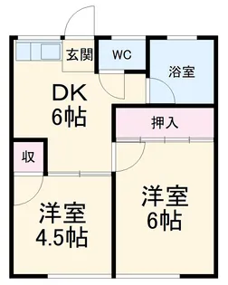 オークラパークマンション【3A号室】の間取り