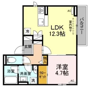 桜スクエア【302号室】の間取り