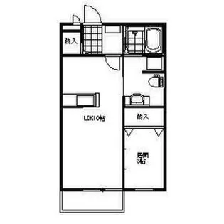 ソーレ・フォンティーヌB【201号室】の間取り